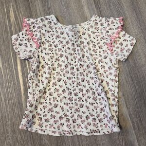 Old Navy Kids Floral Tee with Pink Details